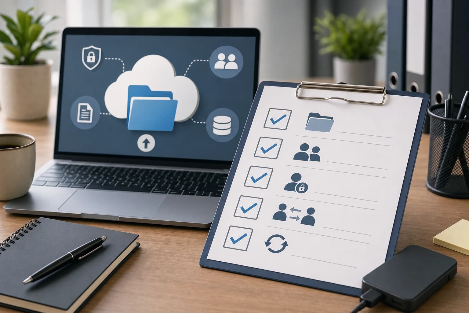 Checklist for choosing cloud storage for a small business team