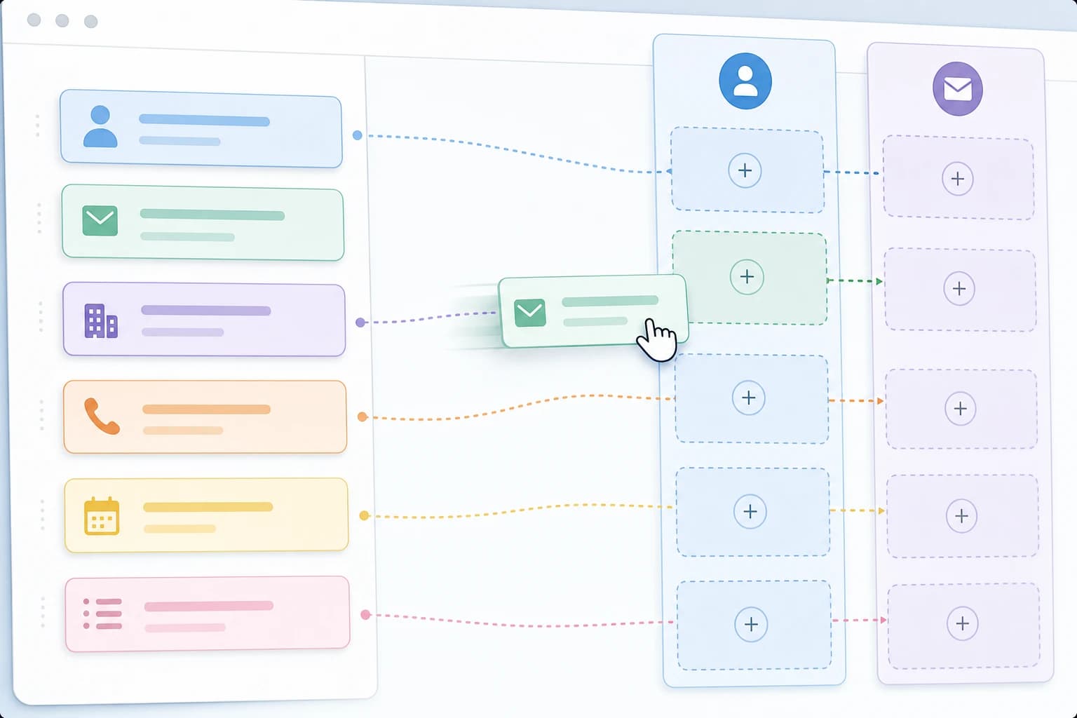 Field mapping plan for connecting website form data to CRM and email software