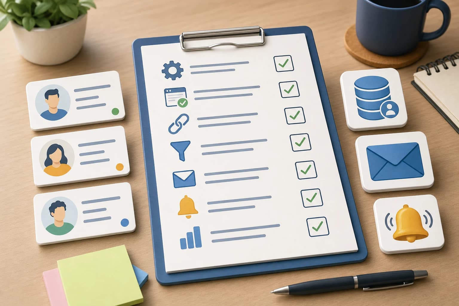 Testing checklist for a no-code CRM and email lead follow-up automation